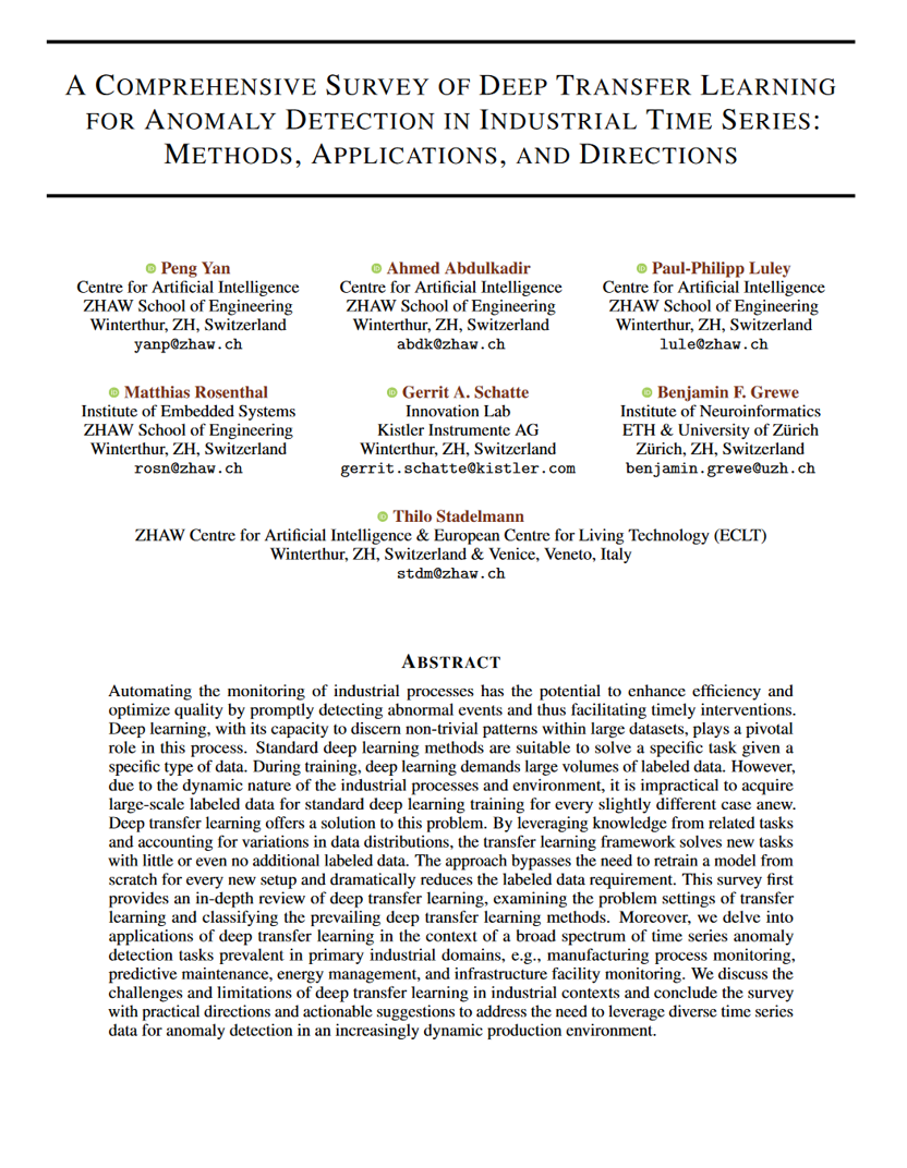 Comprehensive Survey of Deep Transfer Learning for Anomaly Detection in Industrial Time Series: Methods, Applications, and Directions